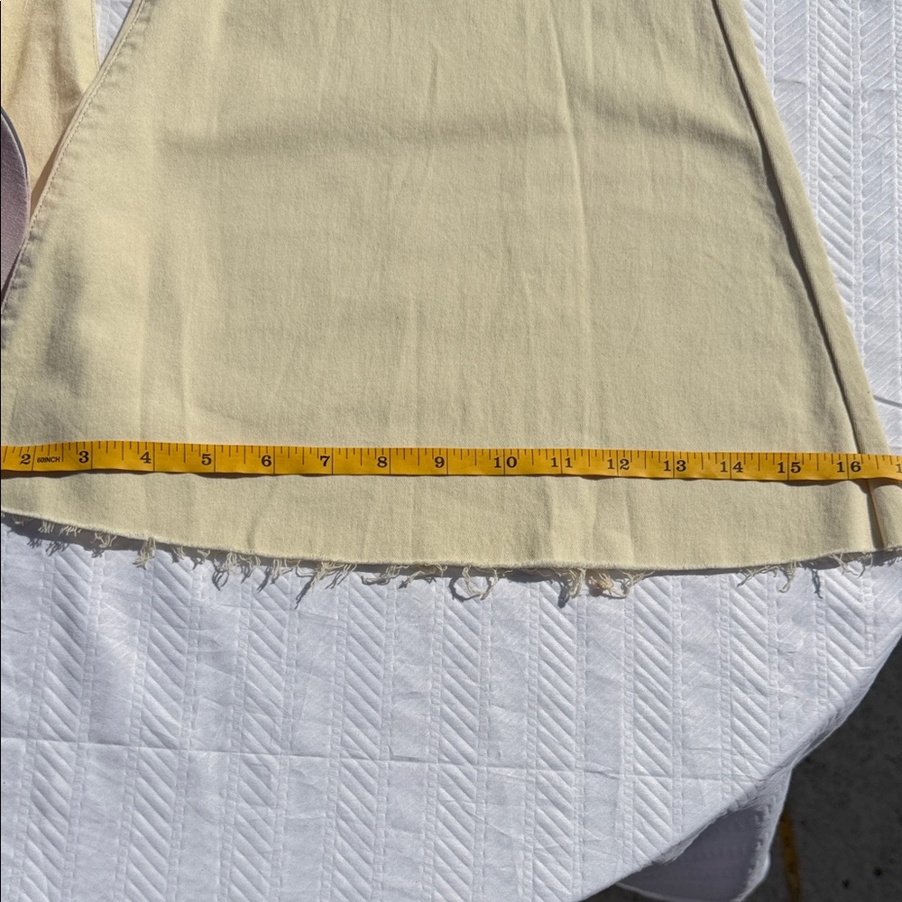 Blank Paige Cream Flare Jeans - High Waist Wide Leg - Picture 9 of 9
